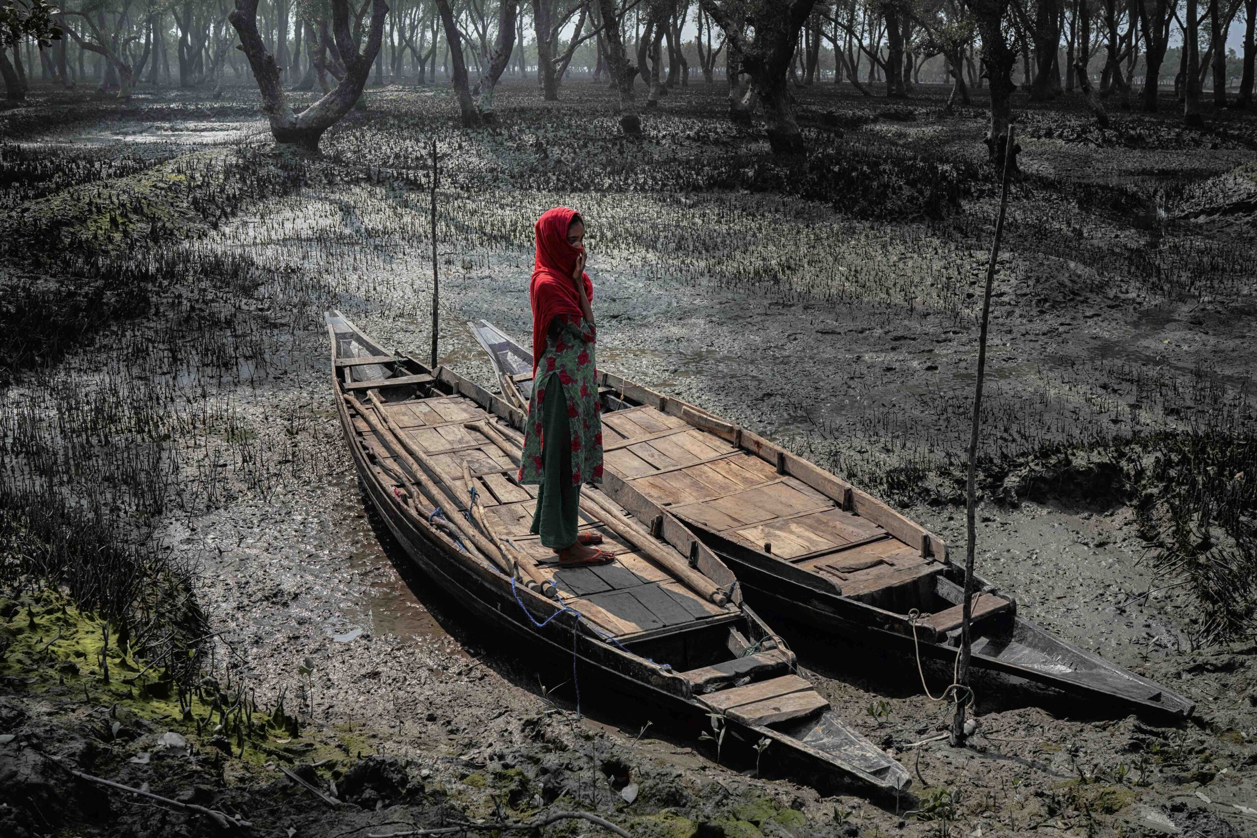 19 years old Aklima Parvin face discrimination due to her skin discoloration and pigmentation.  She stopped going to college and spend her day idly since many of her friends are now married off outside Gabura. Gabura, Satkhira